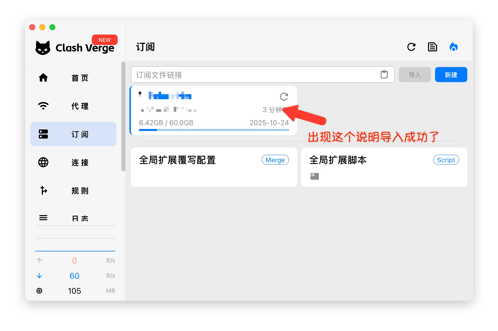 Clash Verge Subscription Import Process